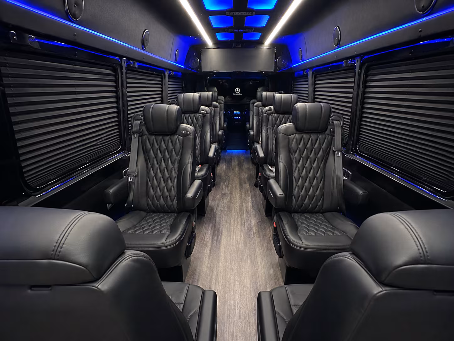 west jordan 12 passenger sprinter van inside