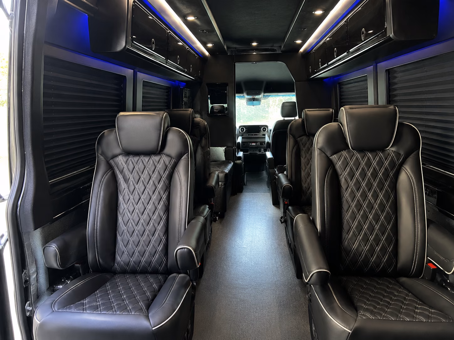 west jordan 8 passenger sprinter van inside