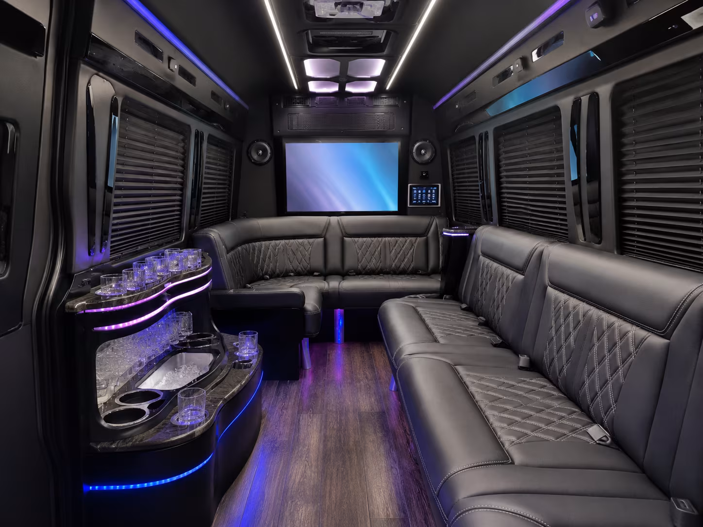 west jordan sprinter limousine interior